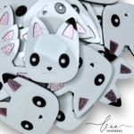  Pandy Gato Rostinho Acrílico (7CM) (2Uni.) 