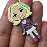 Enid Wandinha Corpinho Acrílico 5CM (2Uni.) 