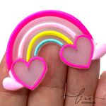 Arco-íris Trans. Coração Rosa Emborrachado (2Uni.) 