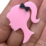 Silhueta Barbie Acrílico 4CM (2Uni.) 
