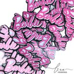 Nome Triplo Barbie Acrílico 6CM (2Uni.) 