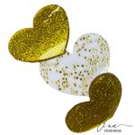 Coração Tripo Acrílico (9CM) (2Uni.) 