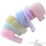 Fita Organza Pompom Importada (40mm) 