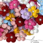  Flor Tricô/Peróla 4CM (4Uni.)