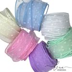 Fita Yama Organza Poá (38MM) 