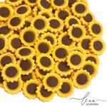Mini Girasol Resina (4Uni.) 