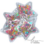Estrela Transparente Coelho 6cm (2Uni.)