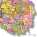 Kit Mini Coração Glitter (10Uni.)