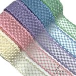 Fita Yama Organza Bordada (38MM) 
