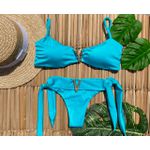 Biquíni Maragogi Santorini Azul Top Faixa Asa Delta