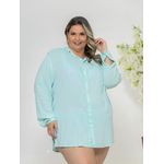 Camisa Feminina Oversized Azul 