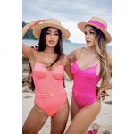 Maiô Cancún Meia Taça Pink