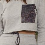 Conjunto de Saia Midi e Cropped em Moletom - Cinza Mescla