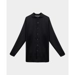 SAÍDA CAMISA OVER SIZE EM VISCOLINHO PRETO