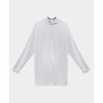 SAÍDA CAMISA OVER SIZE EM VISCOLINHO BRANCA