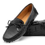 Mocassim Driver Feminino Black Cromo