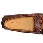 Mocassim Driver Feminino Caramel Croco