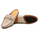 Mocassim Mule Taupe Champ