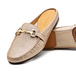 Mocassim Mule Taupe Champ