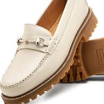 Mocassim Tratorado Feminino Off White