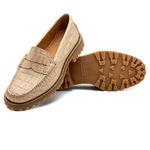 Mocassim Tratorado Feminino Gelo
