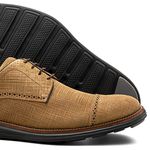 Sapato Brogue Casual Taupe