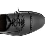 Sapato Social Brogue Captoe Black