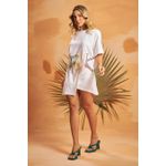 T-shirt Linho Com Bordado Manuela