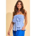 Blusa com Laço Laura - Versos Denim