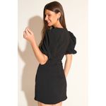 Vestido Larissa Alfaiataria com Laço - Versos Denim