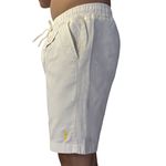 Bermuda Sarja Off-White Texturizada - Word Class