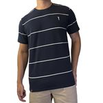 Camiseta Listrada algodão com elastano - Word Class