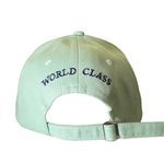 Bonés Verde Claro Aba curva - Seis Gomos, Detalhe bordado, Fecho de fivela - Word Class