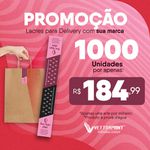 1.000 Unidades Lacre Delivery Personalizado 2x15cm