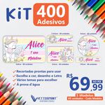 Kit Adesivos Escolares 100% Personalizado