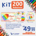 Kit Adesivos Escolares 100% Personalizado