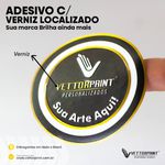 Adesivos com Verniz Localizado