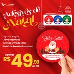 Adesivos de Natal Papai Noel