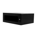 Rack GForce Padrão 19" Polegadas 3U X 350mm de Parede com Visor De Acrílico Preto