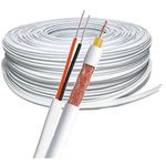 Cabo Coaxial Rf 4mm Vexmo Security 100mts Branco 