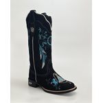 Bota Texana em Couro Bordado Filtro dos Sonhos 