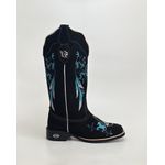 Bota Texana em Couro Bordado Filtro dos Sonhos 