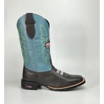 Bota Texana Country Masculina Ekip Rozeta 100% Couro Legitimo Sola de Borracha Bico Quadrado