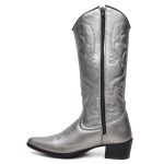 Bota Texana Feminina Metalizado Dourado