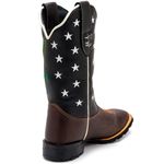 Bota Texana Masculina Monster Country em Couro Legítimo Bico Quadrado 