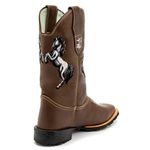 Bota Texana Masculina Country em Couro Legítimo Bico Quadrado Horse