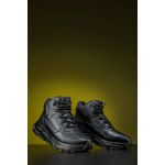 Coturno Masculino Bota Em Couro Original Sola EVA - Preto - Extra Leve