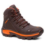Coturno Catpro Bravo em Couro Legítimo Bota com C.A. 50.885 - Café