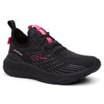Tênis Feminino Advanced Running Corrida Caminha Academia - Preto com Rosa
