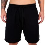 Short Sarja Masculino Verão Estilo e Conforto Garantidos - Preto
